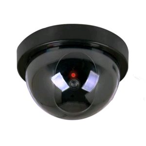 Fake camera, simulated surveillance, fake hemisphere large with lights, fake surveillance, fake camera