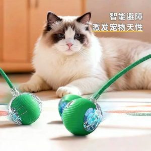 Rolling Ball Cat Toy Self-Entertainment Smart Cat Playper Ball Automatic Cat Teaser Wand Cat Walking Dog Tutu Ball Electric